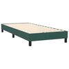 vidaXL Sommier &agrave; lattes de lit et matelas et LED vert fonc&eacute; 80x220 cm velours