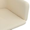 vidaXL Chaises pivotantes &agrave; manger lot de 6 Cr&egrave;me Velours