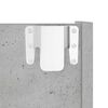 vidaXL Armoires &agrave; chaussures murales 2 pcs Gris b&eacute;ton 80x18x60 cm