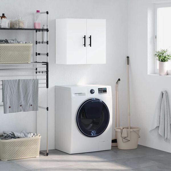 vidaXL Armoire murale blanc 60x31x60 cm bois d'ing&eacute;nierie