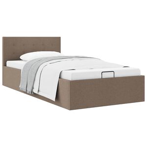 vidaXL Cadre de lit &agrave; rangement hydraulique sans matelas 100x200 cm