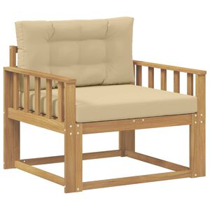 vidaXL Sofa de milieu ext&eacute;rieur Polyester Blanc