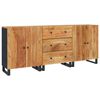 vidaXL Buffets 3 pcs Bois d'acacia solide