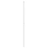 vidaXL T&ecirc;te de lit de remplacement m&eacute;tal blanc 90 cm