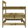 vidaXL Canap&eacute; d'angle de jardin bois de pin impr&eacute;gn&eacute;
