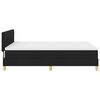 vidaXL Lit &agrave; ressorts avec matelas Noir 160 x 200 cm tissu