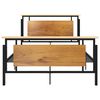 vidaXL Cadre de lit sans matelas m&eacute;tal 120x200 cm