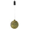 Luxform Lampe suspendue &agrave; LED &agrave; piles Ball Diamonds Dor&eacute;