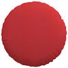 vidaXL Coussins de si&egrave;ge 2 pcs Rouge &Oslash;40 x 13 cm tissu