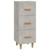 vidaXL Buffet Gris b&eacute;ton 34,5x34x90 cm Bois d'ing&eacute;nierie