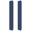 vidaXL T&ecirc;te de lit avec oreilles Bleu 203x16x118/128 cm Tissu