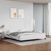 vidaXL Cadre de lit avec t&ecirc;te de lit sans matelas blanc 160x200 cm