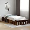vidaXL Cadre de lit sans matelas ch&ecirc;ne fum&eacute; 90x200 cm