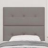 vidaXL T&ecirc;te de lit LED avec des lumi&egrave;res &agrave; LED Taupe 100 cm Polyester