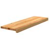 vidaXL Marches d'escalier 16 pcs marron clair 80x30x2 cm ch&ecirc;ne massif