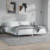 vidaXL Cadre de lit sans matelas blanc brillant 180x200 cm