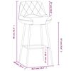 vidaXL Tabourets de bar lot de 2 marron clair similicuir