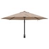 vidaXL Parasol de jardin Taupe et Noir 248 x 248 x 148 cm