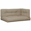 vidaXL Coussins de palette lot de 7 taupe tissu