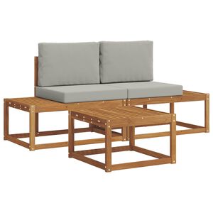 vidaXL Ensemble de canap&eacute;s d'ext&eacute;rieur 3 pc Naturel