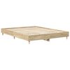 vidaXL Cadre de lit sans matelas ch&ecirc;ne sonoma 140x200 cm