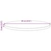 vidaXL Dessus de table rond blanc &Oslash;60x3 cm bois de pin massif