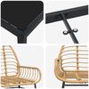 vidaXL Ensemble de salle &agrave; manger pour jardin 7 pcs Marron polyrotin