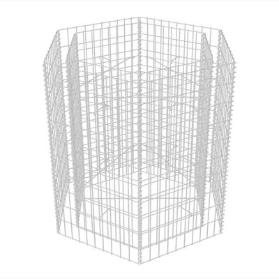 vidaXL Lit surélevé à gabion hexagonale 100x90x100 cm