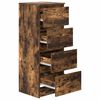 vidaXL Buffet ch&ecirc;ne fum&eacute; 37,5x35x99 cm bois d'ing&eacute;nierie