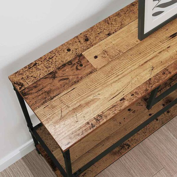 vidaXL Table console Bois ancien 100 x 30 x 75 cm Bois d'ing&eacute;nierie