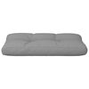 vidaXL Coussin de palette gris 70x40x12 cm tissu