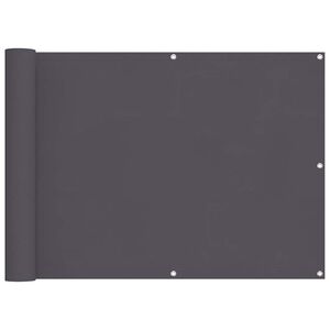 vidaXL &Eacute;cran de balcon en tissu Oxford 90x600 cm Anthracite