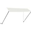 vidaXL Auvent r&eacute;tractable avec LED 350x150 cm Cr&egrave;me