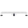 vidaXL Drain de Douche avec Design Lin&eacute;aire Argent&eacute; 80 cm