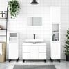 vidaXL Armoire de salle de bain blanc 80x33x60 cm bois d'ing&eacute;nierie