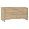 vidaXL Table basse ch&ecirc;ne sonoma 102x55,5x52,5 cm bois d'ing&eacute;nierie