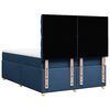 vidaXL Sommier &agrave; lattes de lit avec matelas Bleu 140x200 cm Tissu