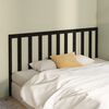 vidaXL T&ecirc;te de lit Noir 206x4x100 cm Bois massif de pin