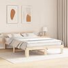 vidaXL Cadre de lit avec t&ecirc;te de lit Naturel 160 x 200 cm Pin massif