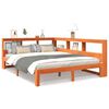vidaXL Lit biblioth&egrave;que sans matelas cire marron 140x200 cm pin massif