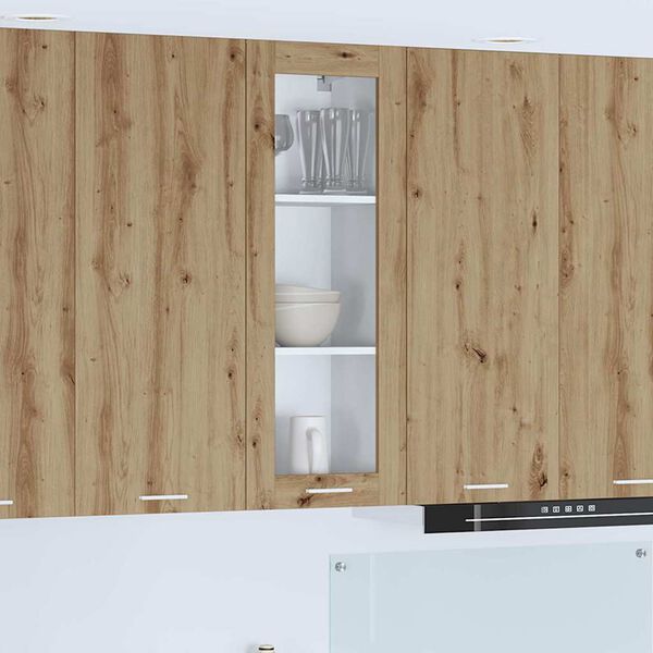 vidaXL Armoire suspendue avec porte Ch&ecirc;ne artisanal 40 x 31 x 100 cm