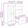 vidaXL Buffet Bois Ancien 69,5 x 34 x 90 cm Bois d'ing&eacute;nierie et fer