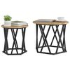 vidaXL Table d'appoint 2 pcs Chêne artisanal