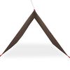 vidaXL B&acirc;che de camping marron 306x306 cm imperm&eacute;able