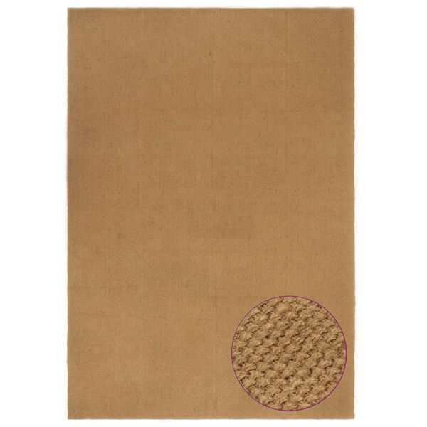 vidaXL Tapis 160x230 cm Jute Rectangulaire
