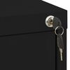 vidaXL Classeur Noir 46x62x133 cm Acier