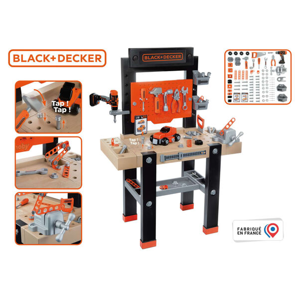 Smoby &Eacute;tabli de jeu pour enfants BLACK+DECKER