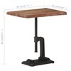 vidaXL Table d'appoint Marron 45x35x49cm Bois d'acacia massif et fonte