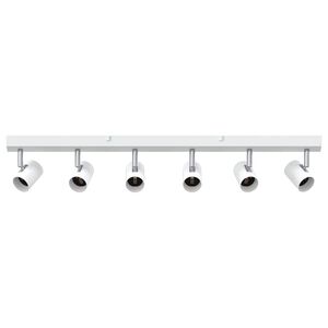 vidaXL Spot de plafond Blanc 73 x 6,5 x 11,5 cm m&eacute;tal