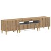 vidaXL Ensemble de 3 Meubles TV LED ARNHEM 3 pc Ch&ecirc;ne artisanal